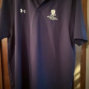 Wounded Warrior Project large blue polo. Heat wear style. Like new